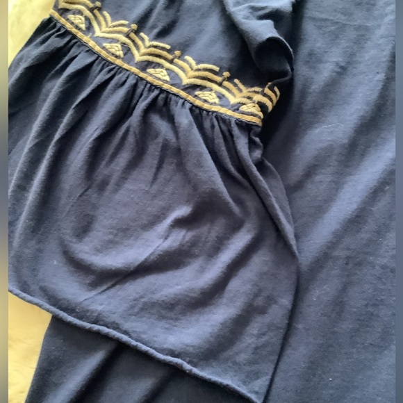 Johnny Was Embroidered Navy Tunic With Three Quarter Length Sleeves, Size 2X. - Picture 14 of 14
